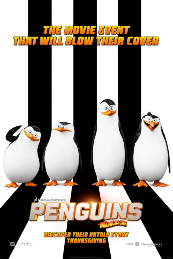 Madagaskarpingvinene: Filmen Poster